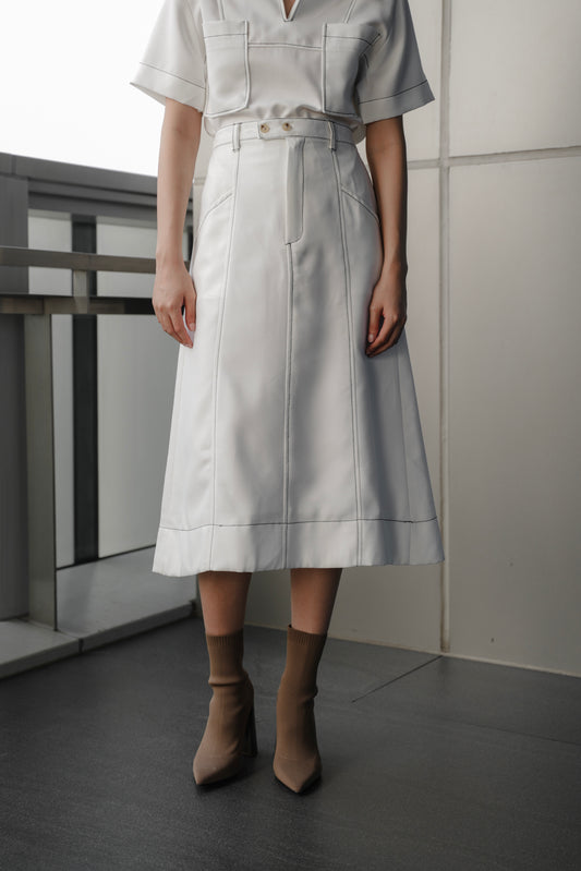 KOJI SKIRT IN MERINGUE