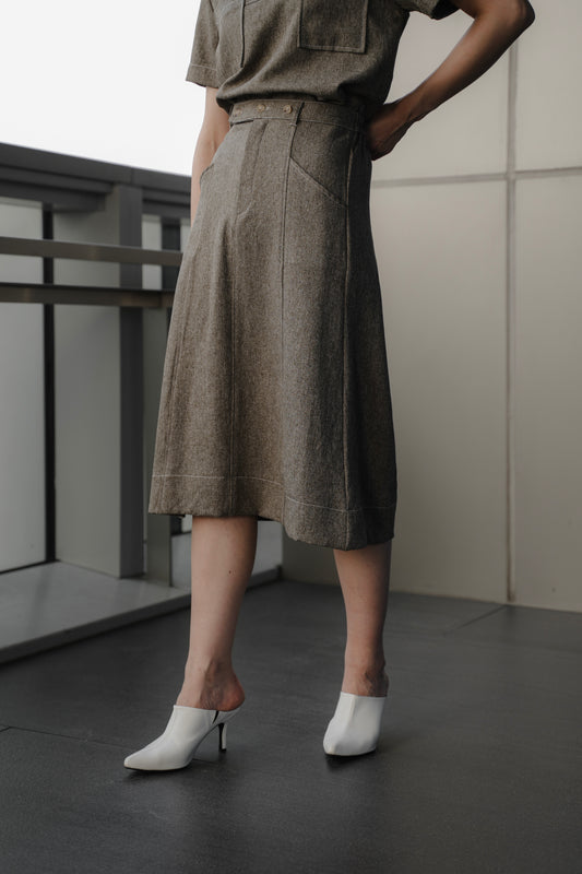 KOJI SKIRT IN COGNAC