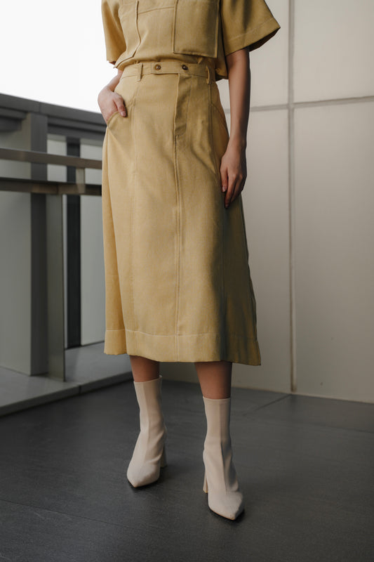 KOJI SKIRT IN HONEY GINGER