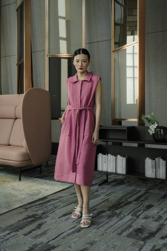 SORA DRESS VIVID PEONY