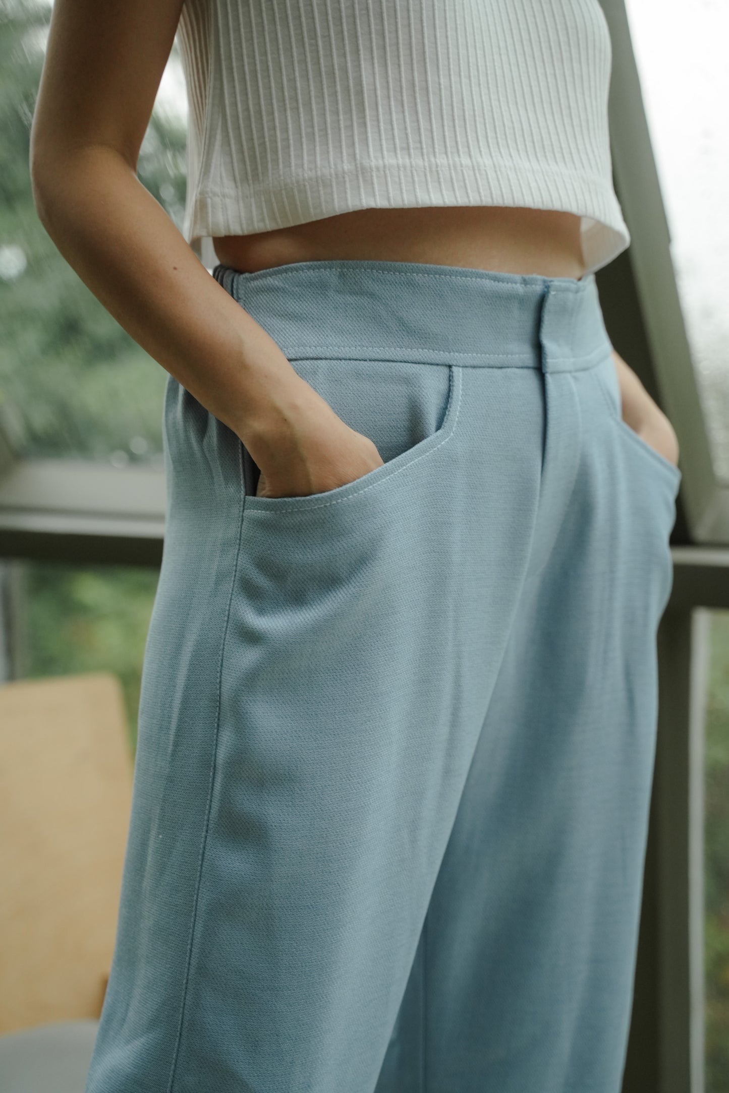 PALAIS PANTS IN KENSINGTON BLUE