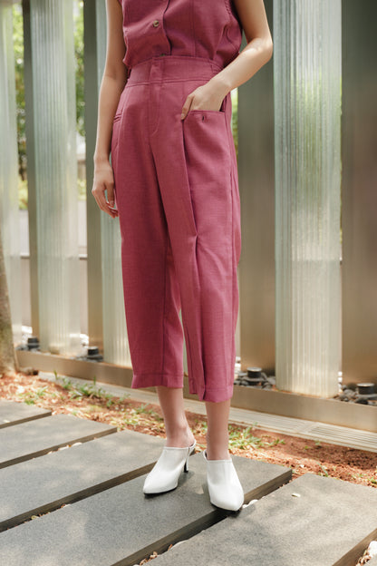 CARETTE PANT IN PINK FLAMBE