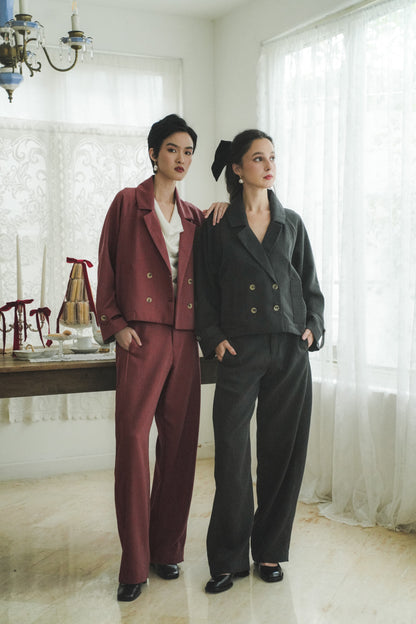 MARIN BLAZER IN ROUGE