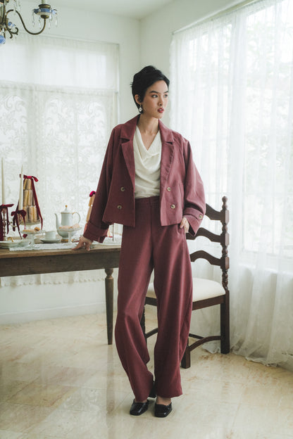 MARIN BLAZER IN ROUGE