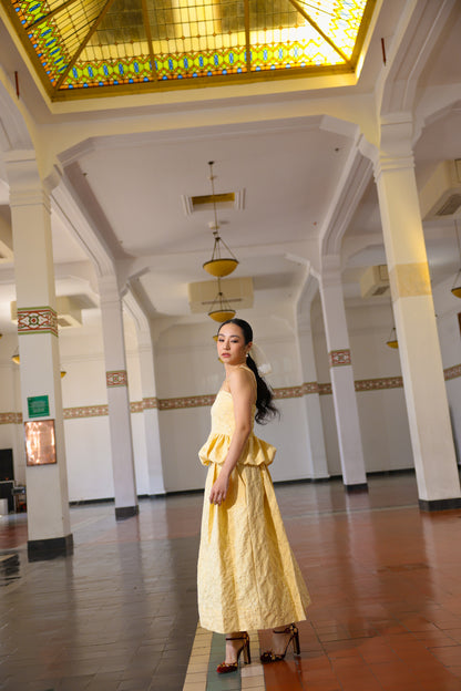 ESTHER TANK JACQUARD IN AMBER GLOW