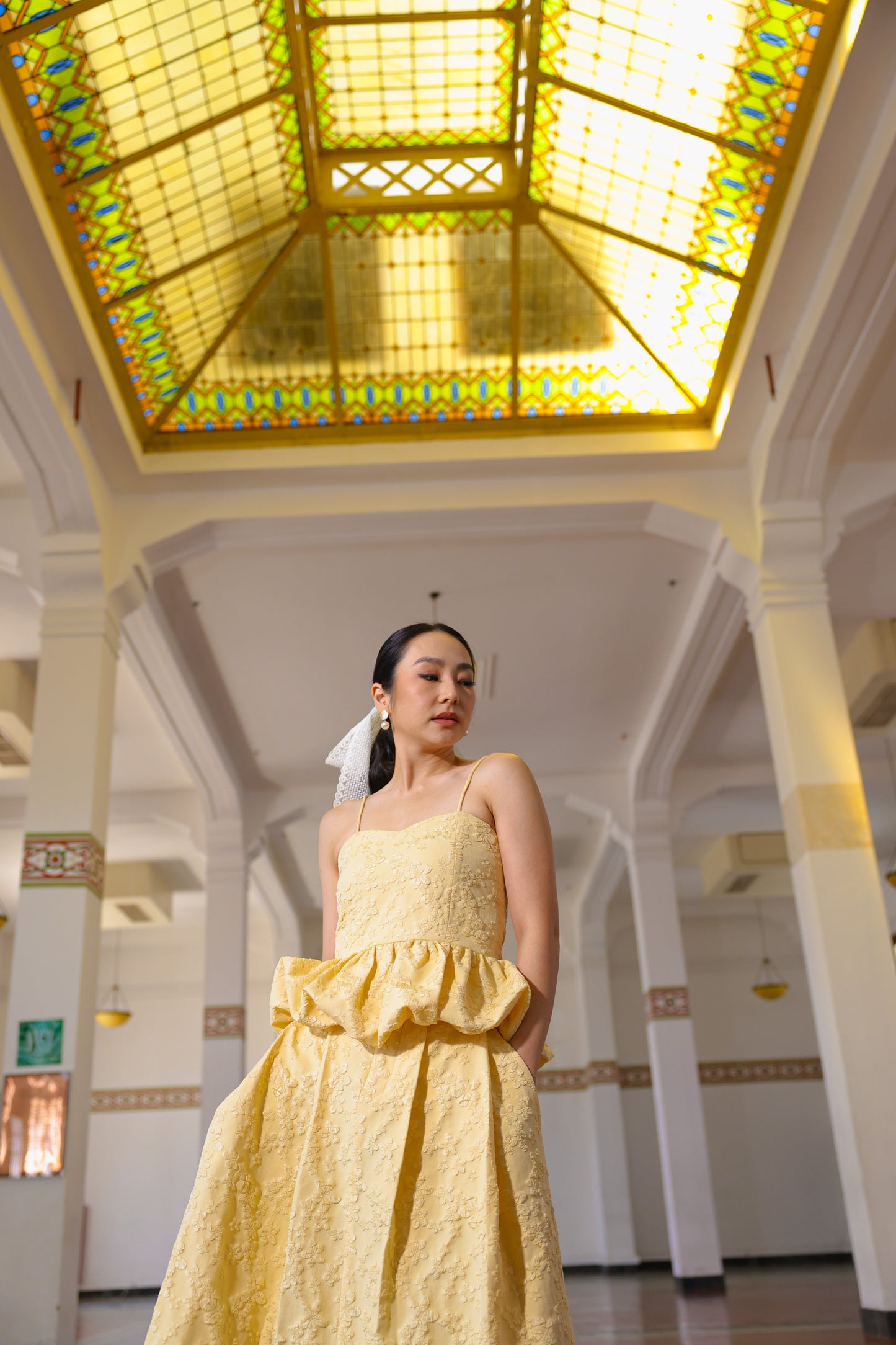 ESTHER TANK JACQUARD IN AMBER GLOW