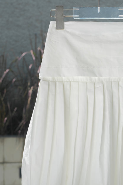 MINI SOREN SKIRT IN SNOW WHITE