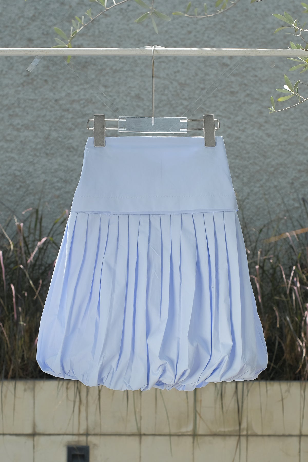MINI SOREN SKIRT IN POLAR BLUE