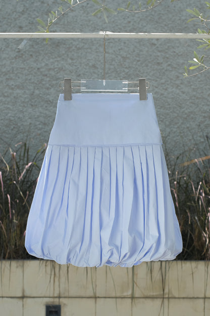 MINI SOREN SKIRT IN POLAR BLUE