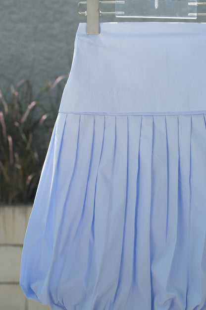 MINI SOREN SKIRT IN POLAR BLUE