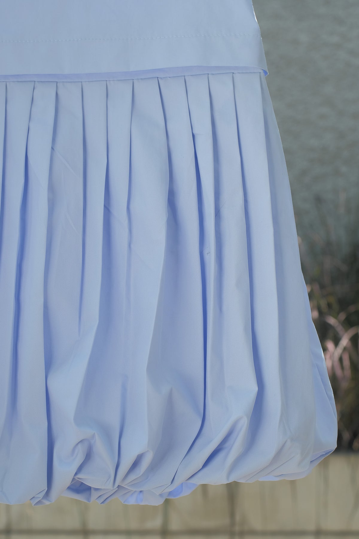 MINI SOREN SKIRT IN POLAR BLUE