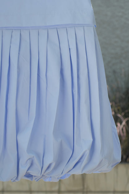 MINI SOREN SKIRT IN POLAR BLUE