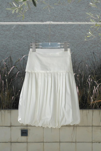 MINI SOREN SKIRT IN SNOW WHITE