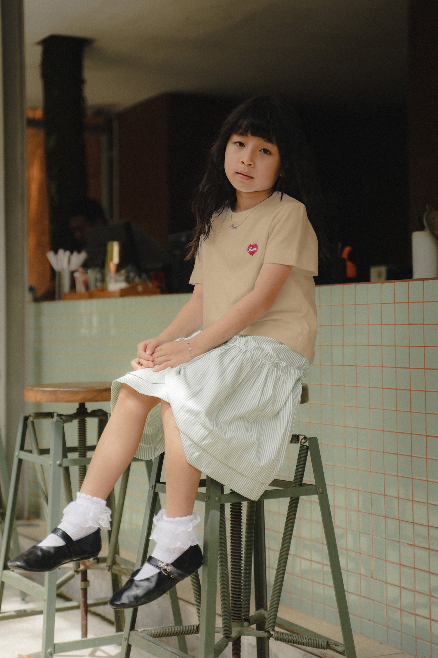 MINI TYANN TEES IN SESAME