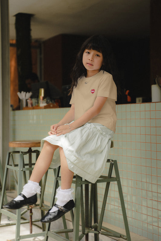 MINI TYANN TEES IN SESAME
