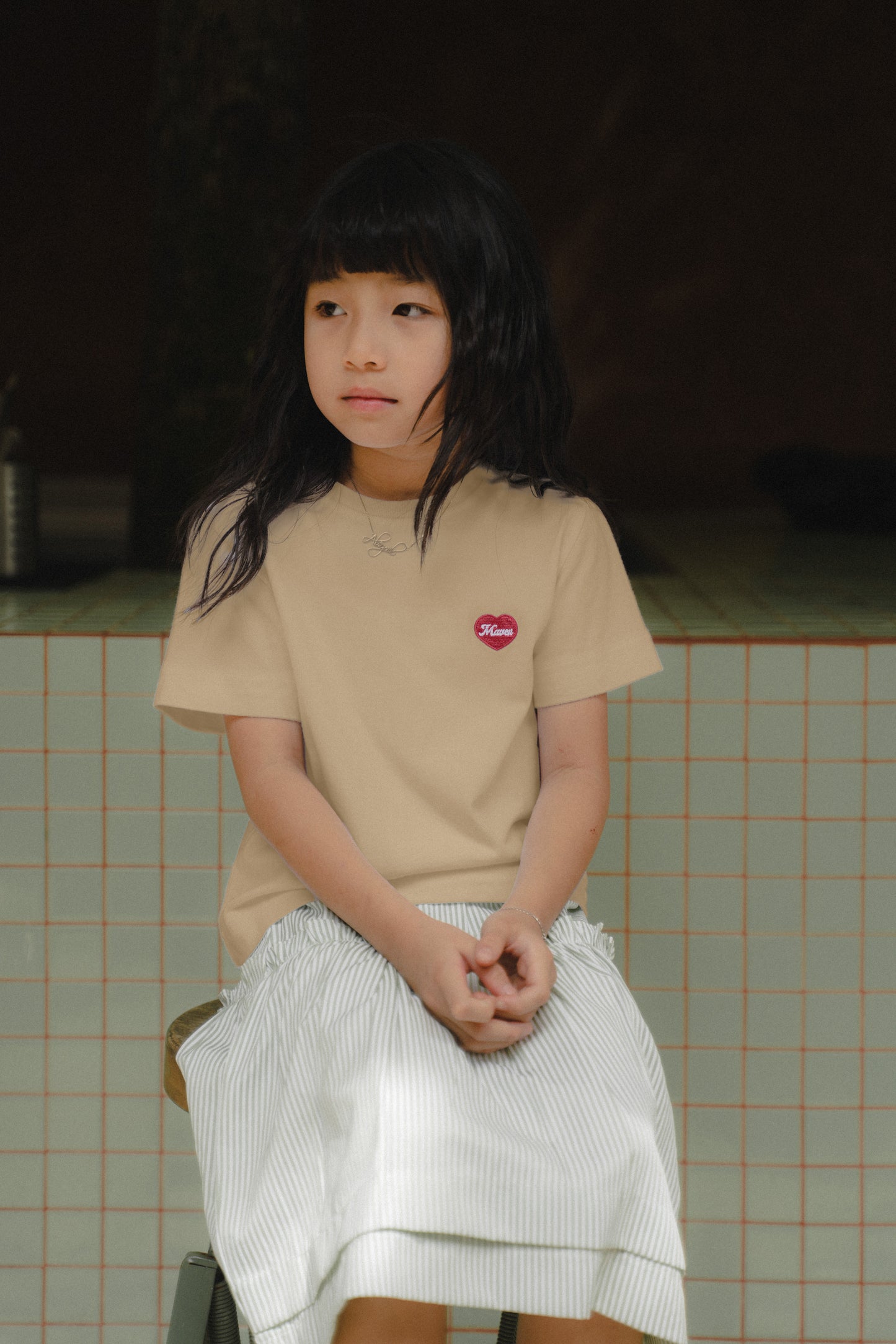 MINI TYANN TEES IN SESAME
