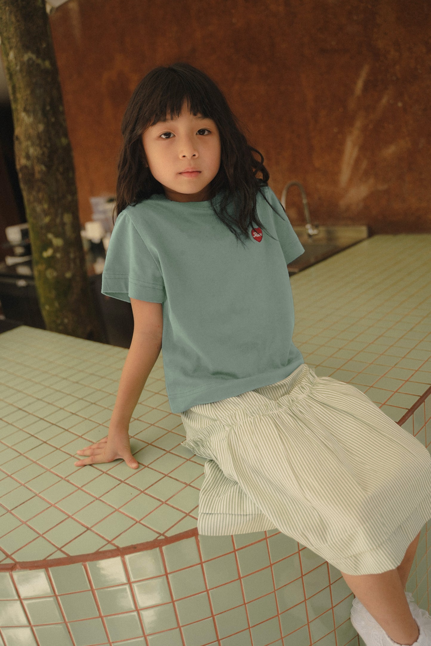 MINI TYANN TEES IN SAGE