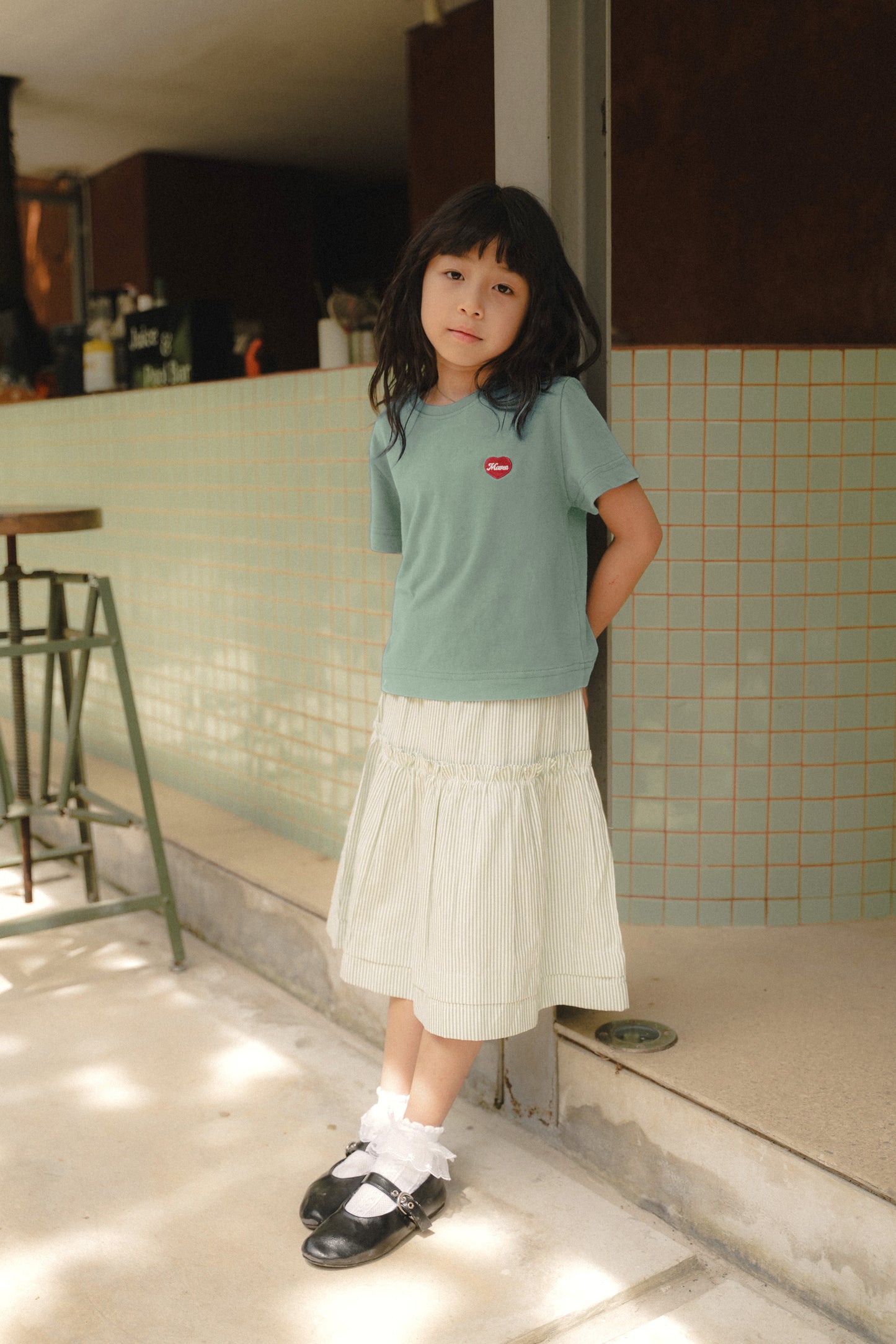 MINI TYANN TEES IN SAGE