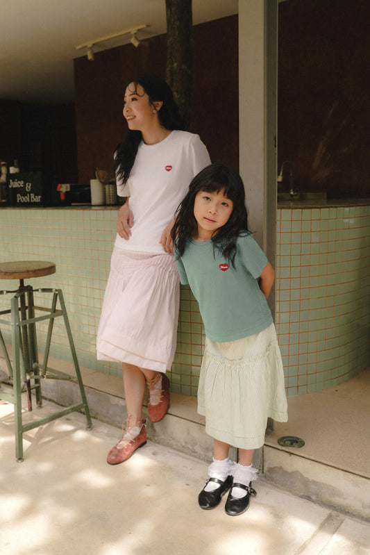 MINI TYANN TEES IN SAGE