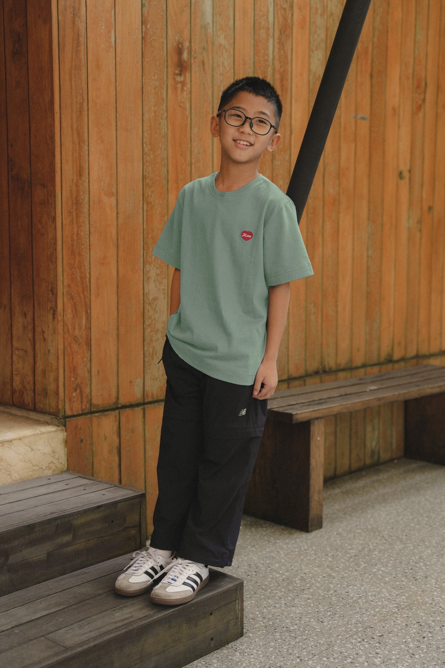 MINI TYANN TEES IN SAGE