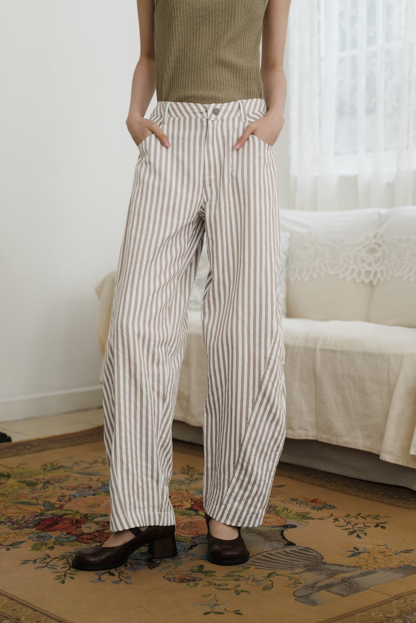 BASTIAN PANTS IN OAT