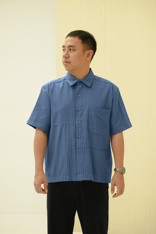 ORION SHIRT IN PARISIAN BLUE