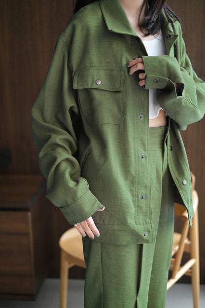 PANTHEON SHIRT IN KITRI GREEN