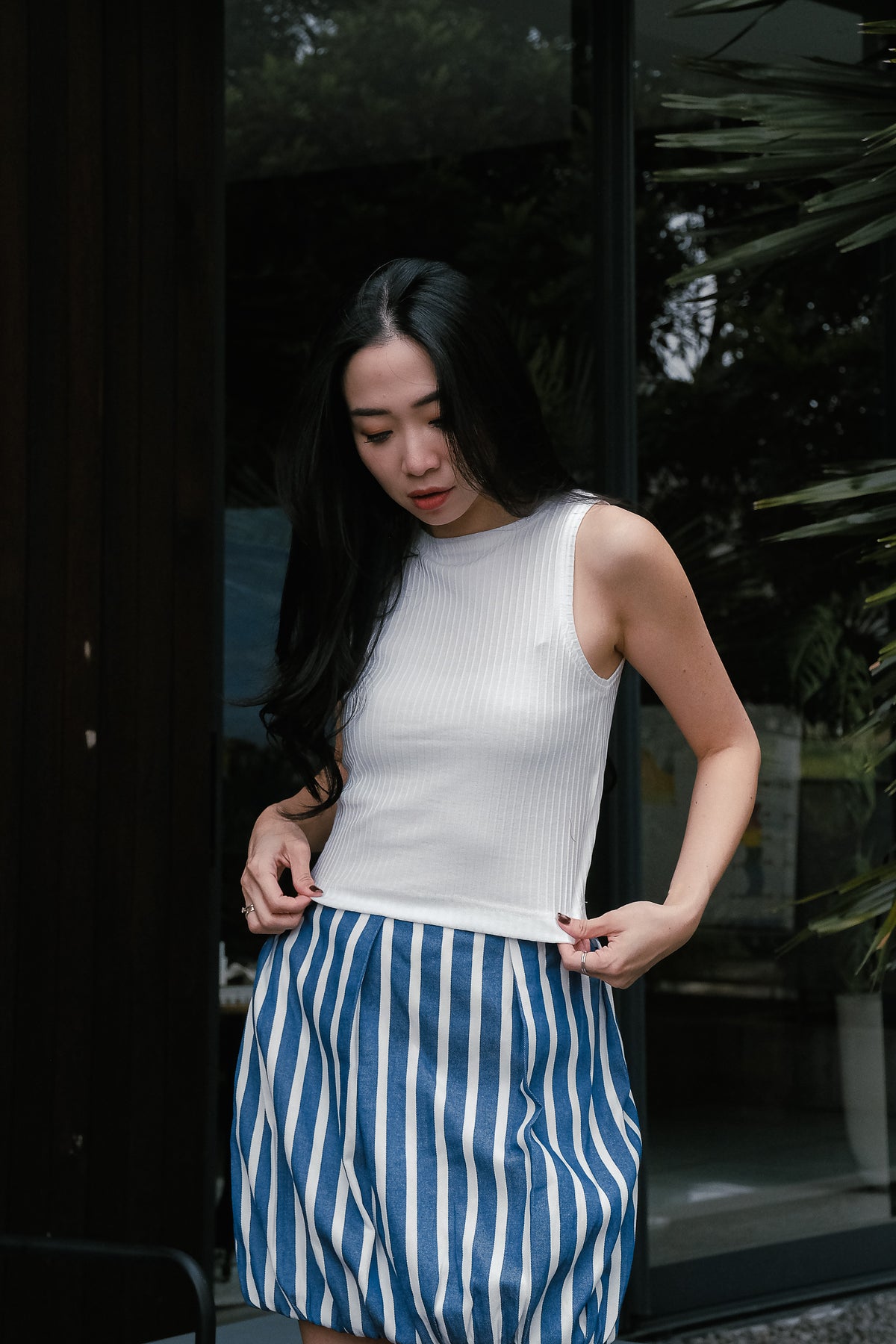 SERA CROP IN OFFWHITE