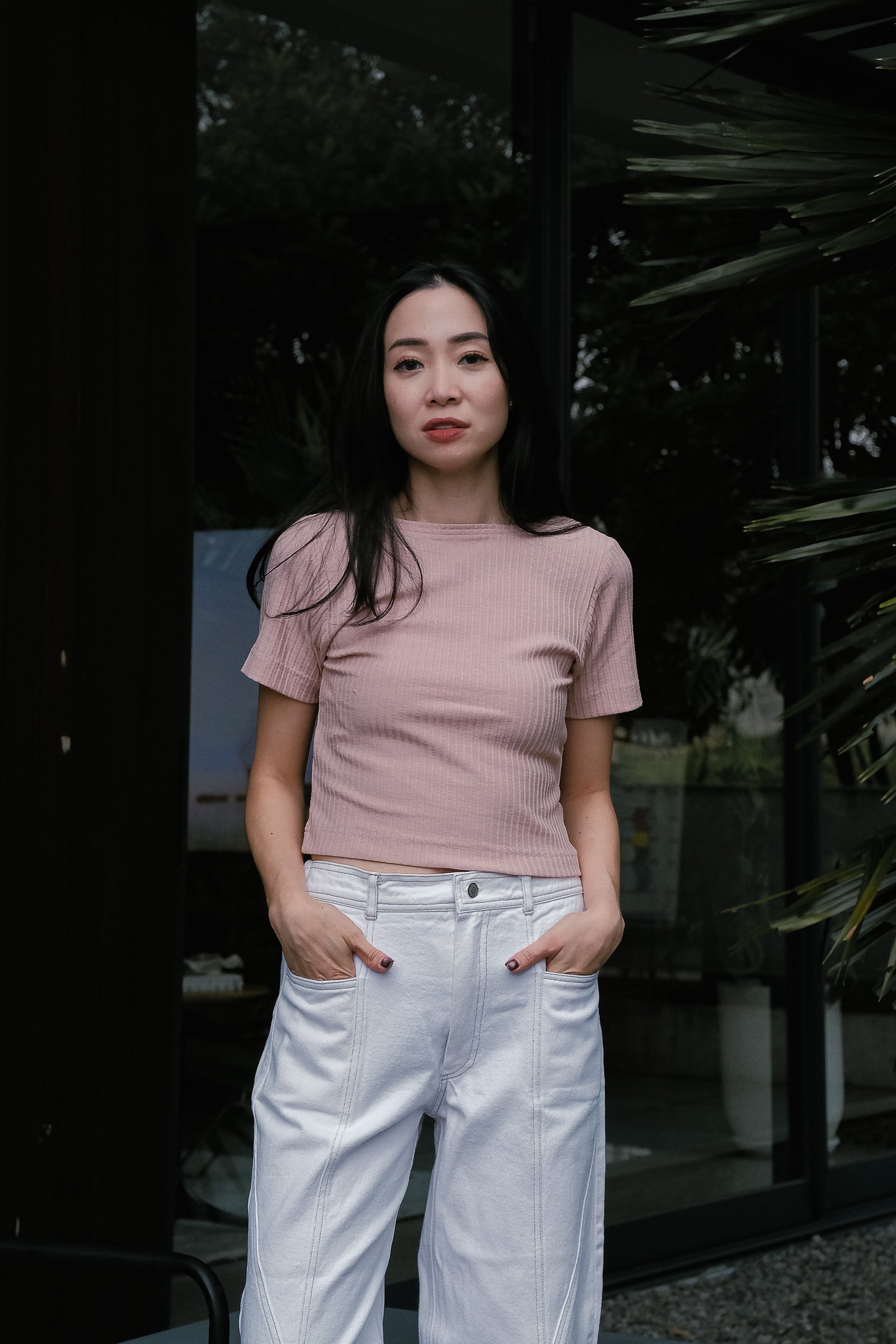 SERA CROP IN PINK A BOO