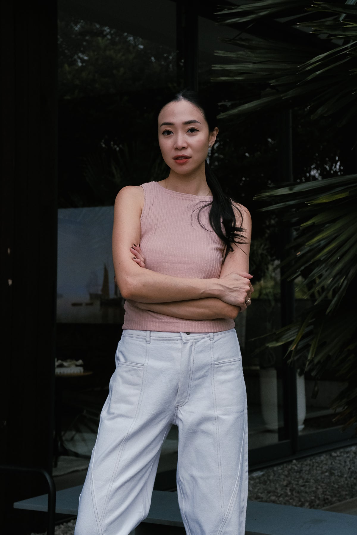 SERA CROP IN PINK A BOO
