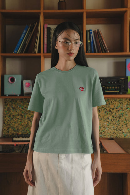 TYANN UNISEX TEES IN SAGE
