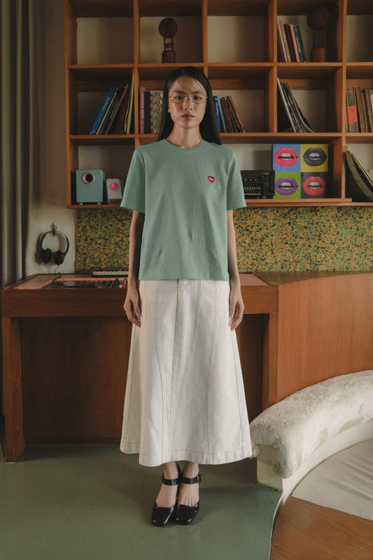 TYANN UNISEX TEES IN SAGE