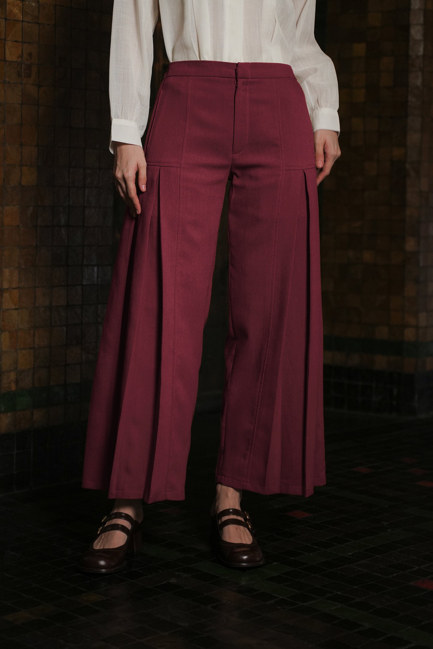 AKARI PANTS IN ROUGE