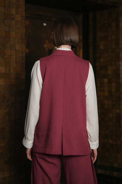 UMEDA BLAZER IN ROUGE