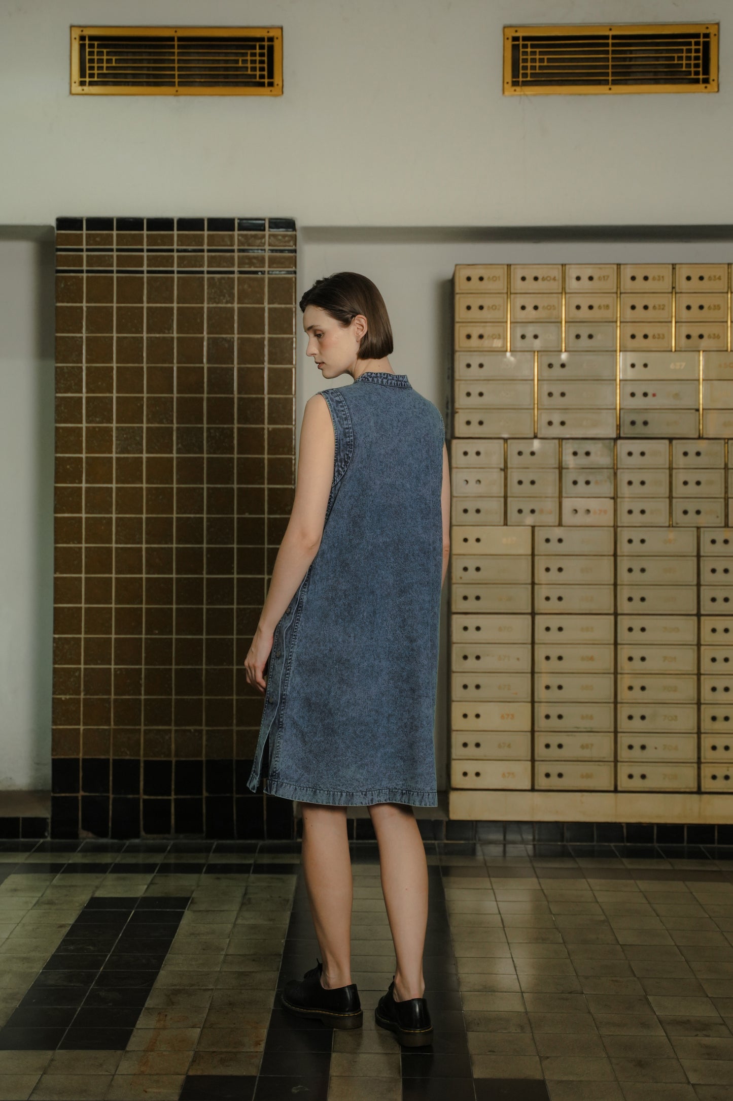 WYNNE DRESS FROST INDIGO