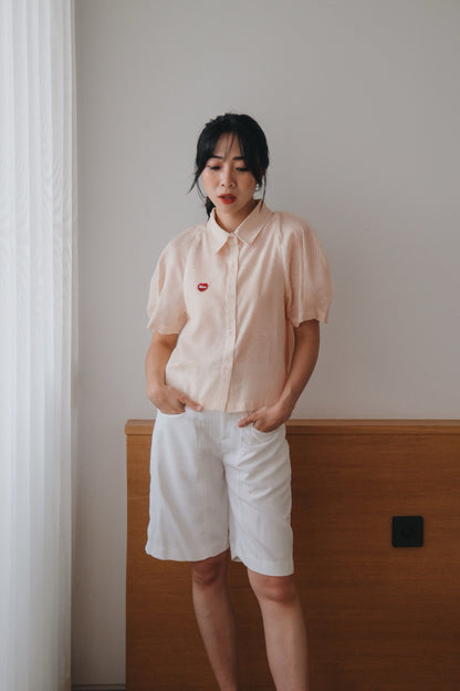 YOONA TOP IN MANGO PEACH