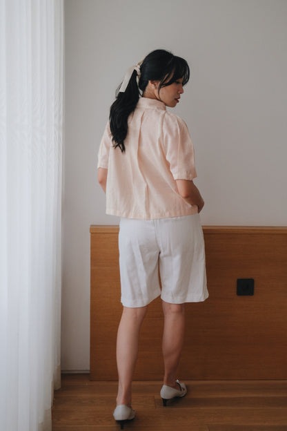 YOONA TOP IN MANGO PEACH