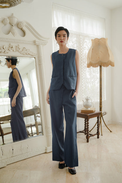 AYA VEST IN CERULEAN