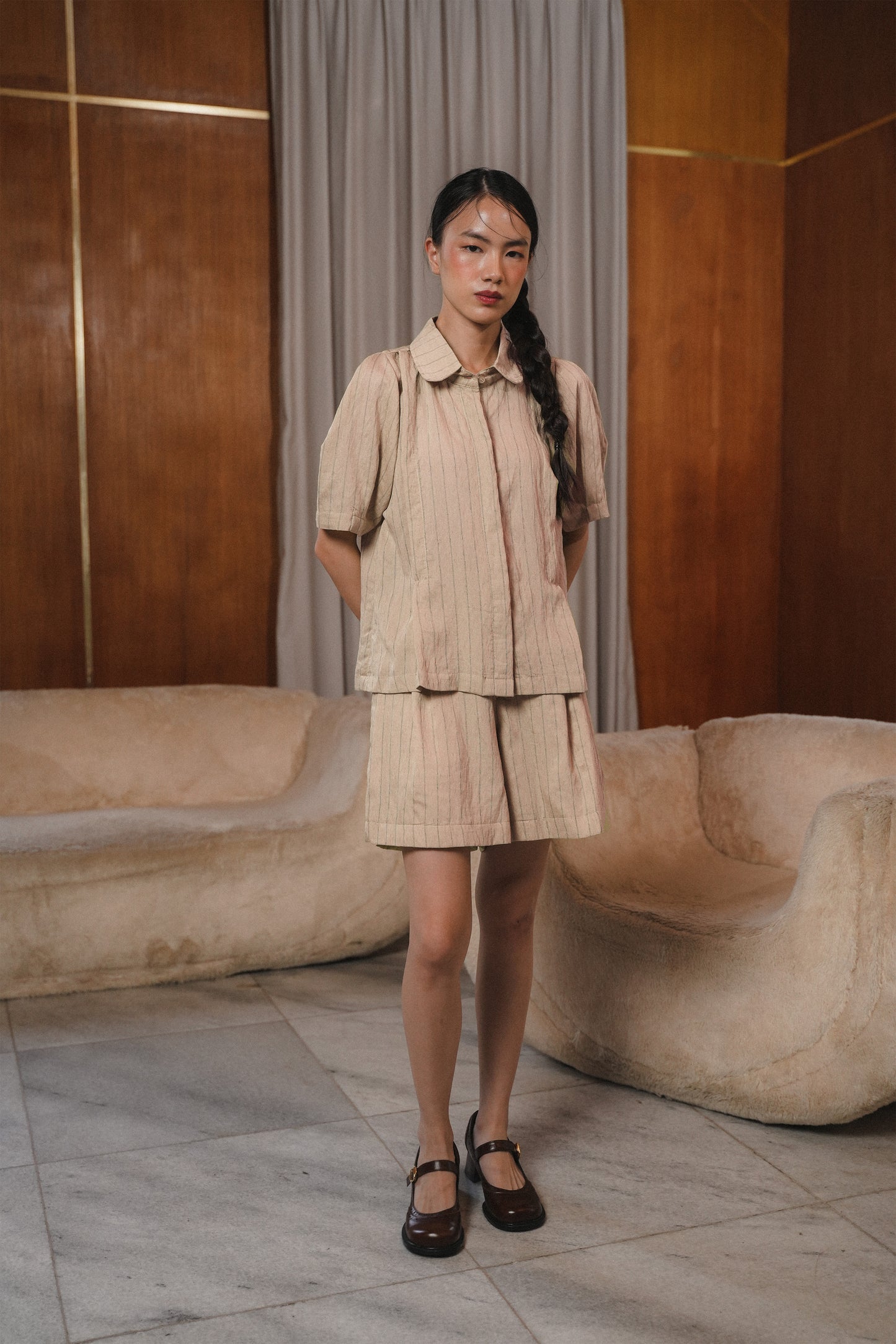 COLETTE TOP IN SHORTBREAD
