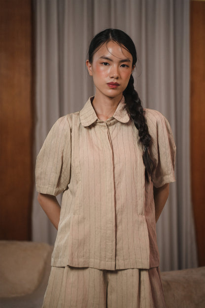COLETTE TOP IN SHORTBREAD