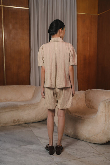 COLETTE TOP IN SHORTBREAD