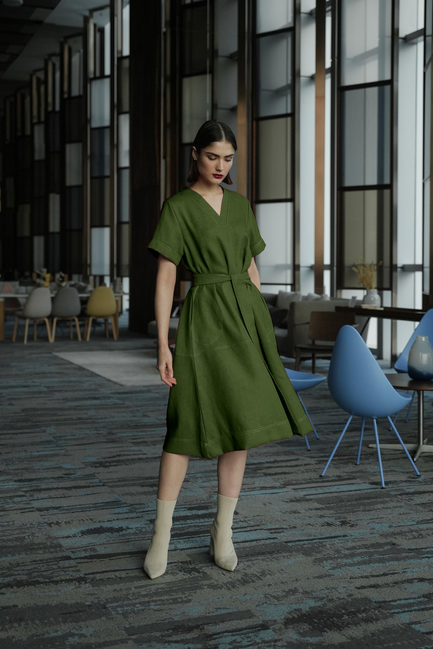 DANIELLE DRESS KITRI GREEN