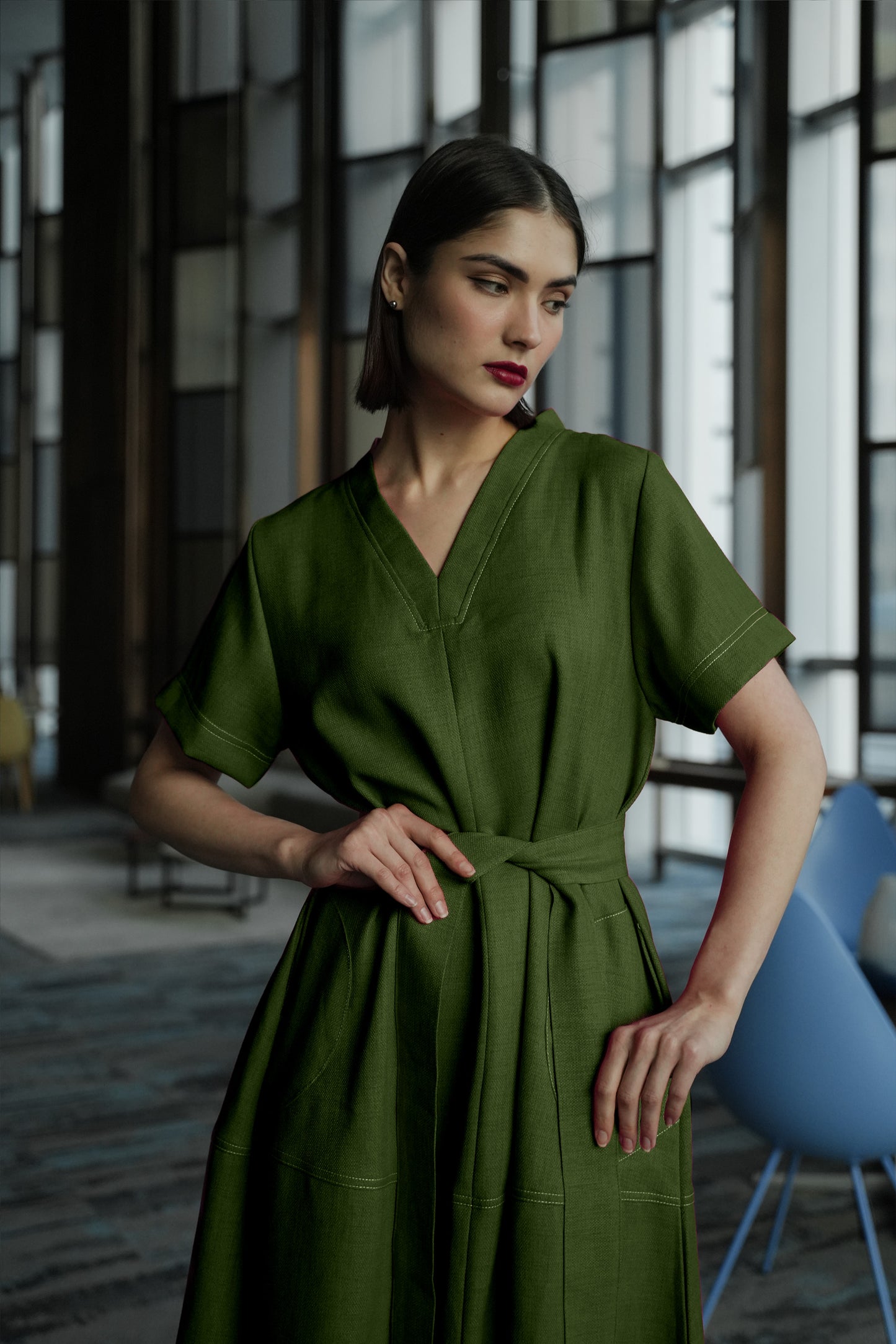 DANIELLE DRESS KITRI GREEN