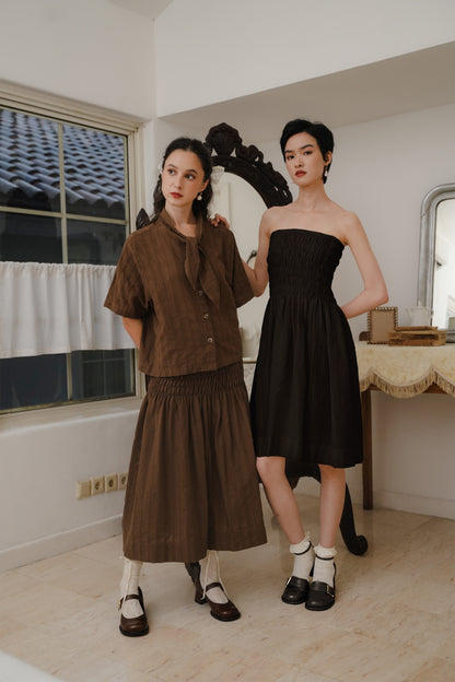 ETTIENE DRESS SKIRT IN MIDNIGHT