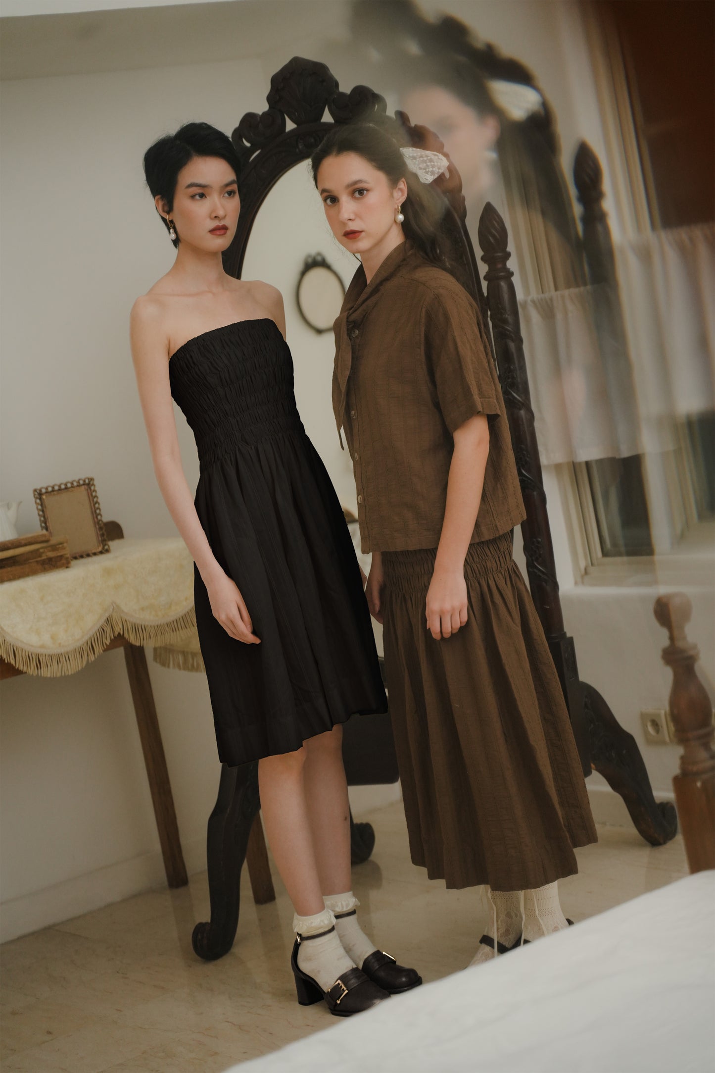 ETTIENE DRESS SKIRT IN MIDNIGHT