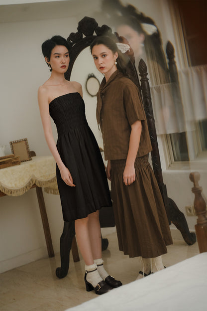 ETTIENE DRESS SKIRT IN MIDNIGHT