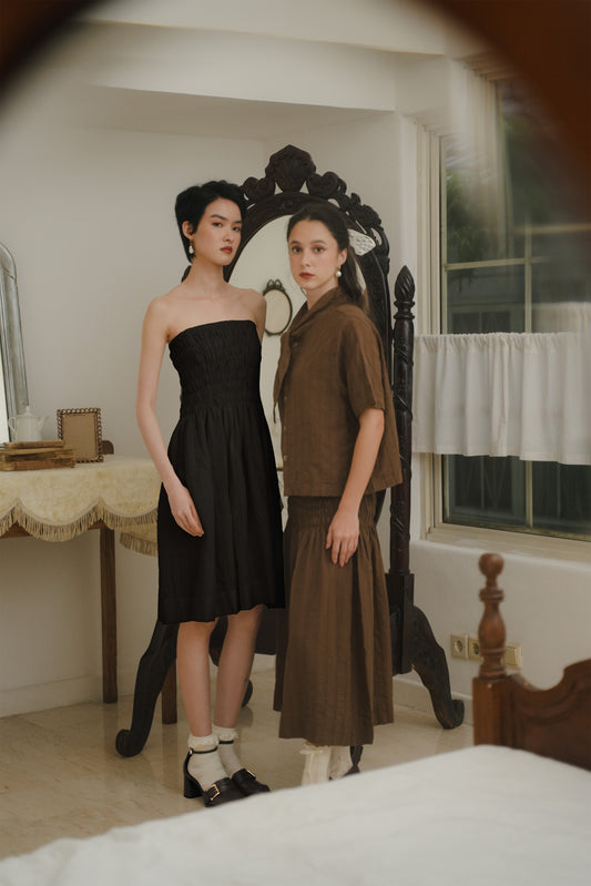 ETTIENE DRESS SKIRT IN TOFFE