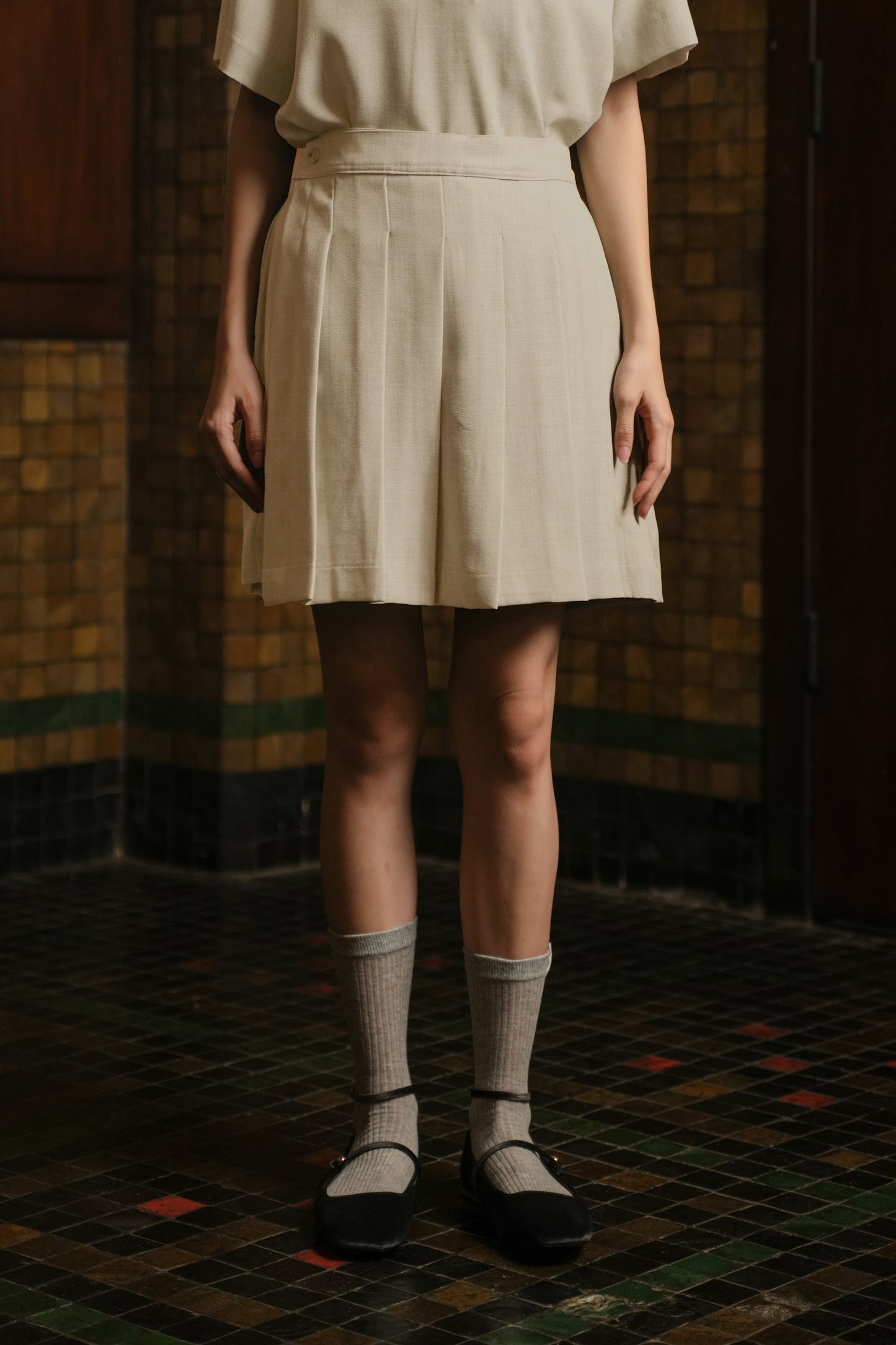 LILLOU SKORT IN PARMESAN