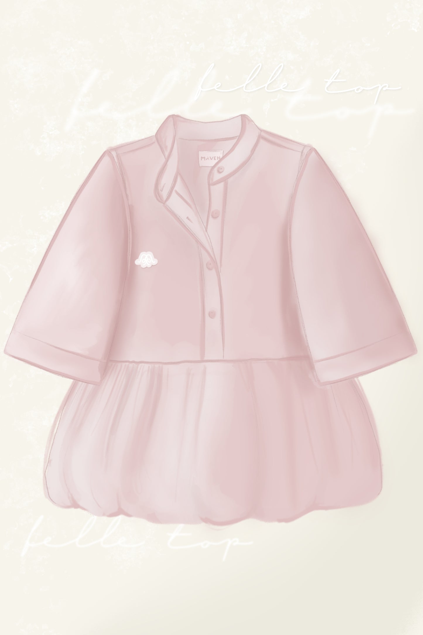 BELLE TOP IN COTTON CANDY
