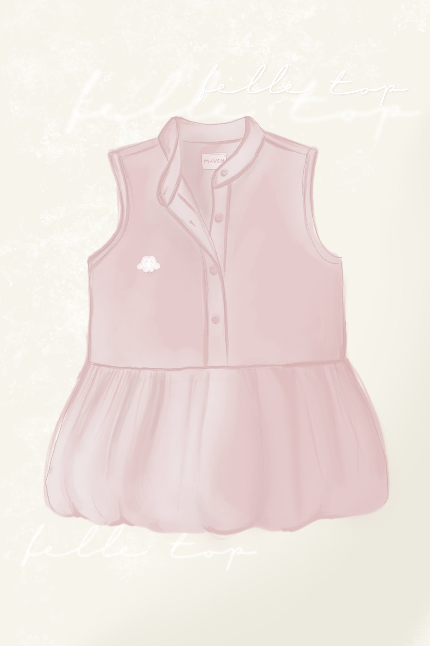 BELLE TOP IN COTTON CANDY
